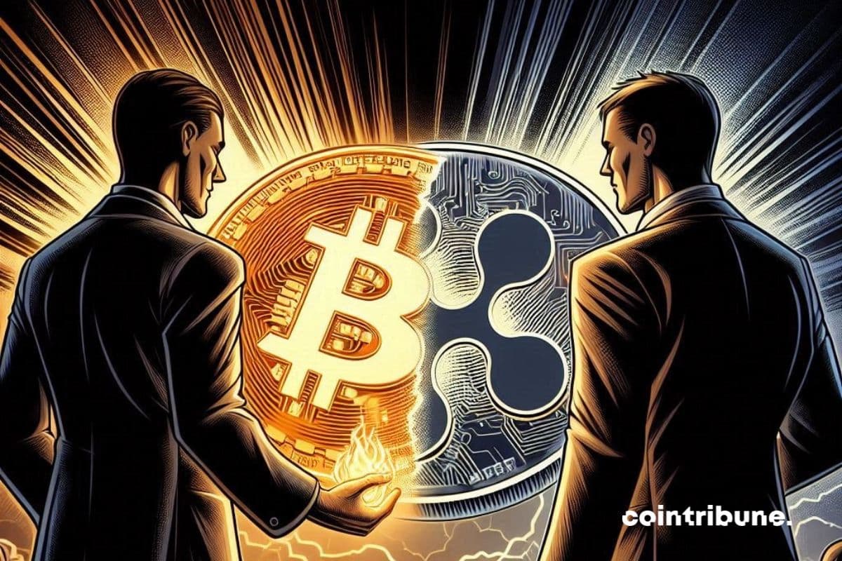 Two people responsible for bitcoin and ripple clash