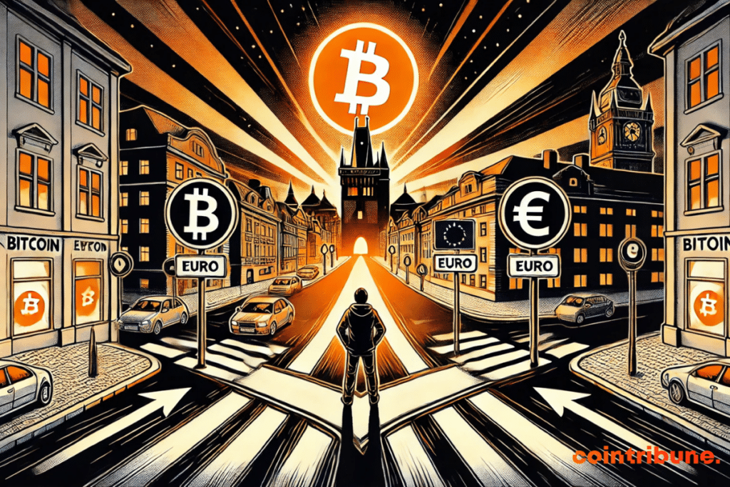 City of Prague and bitcoin-euro crossroads