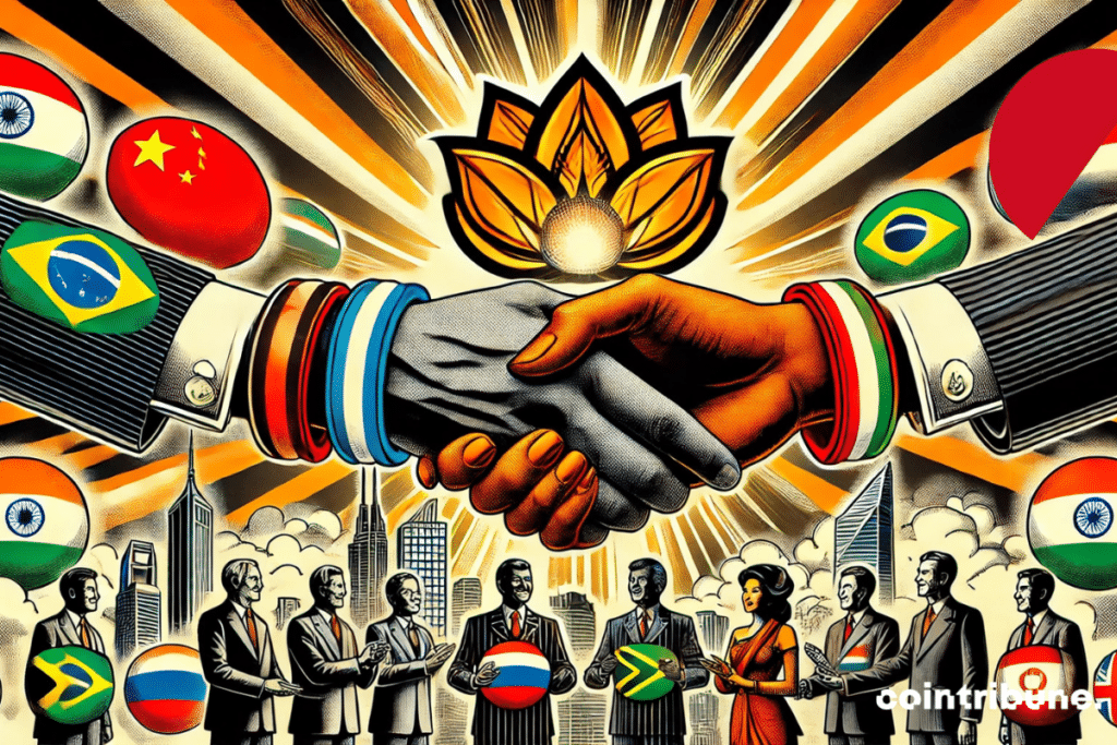 BRICS countries greet each other