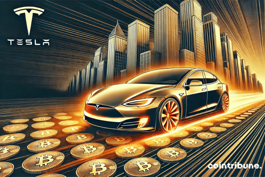 Un coche Tesla funciona con Bitcoin