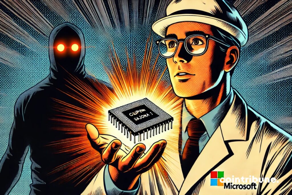 Researcher Microsoft who reveals a quantum chip with a danger behind him