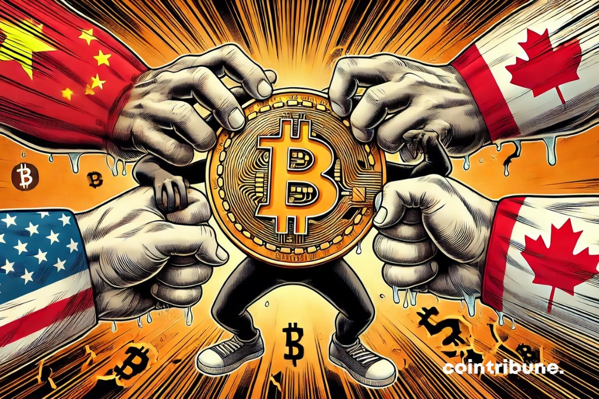 Bitcoin torn between the USA, China and Canada