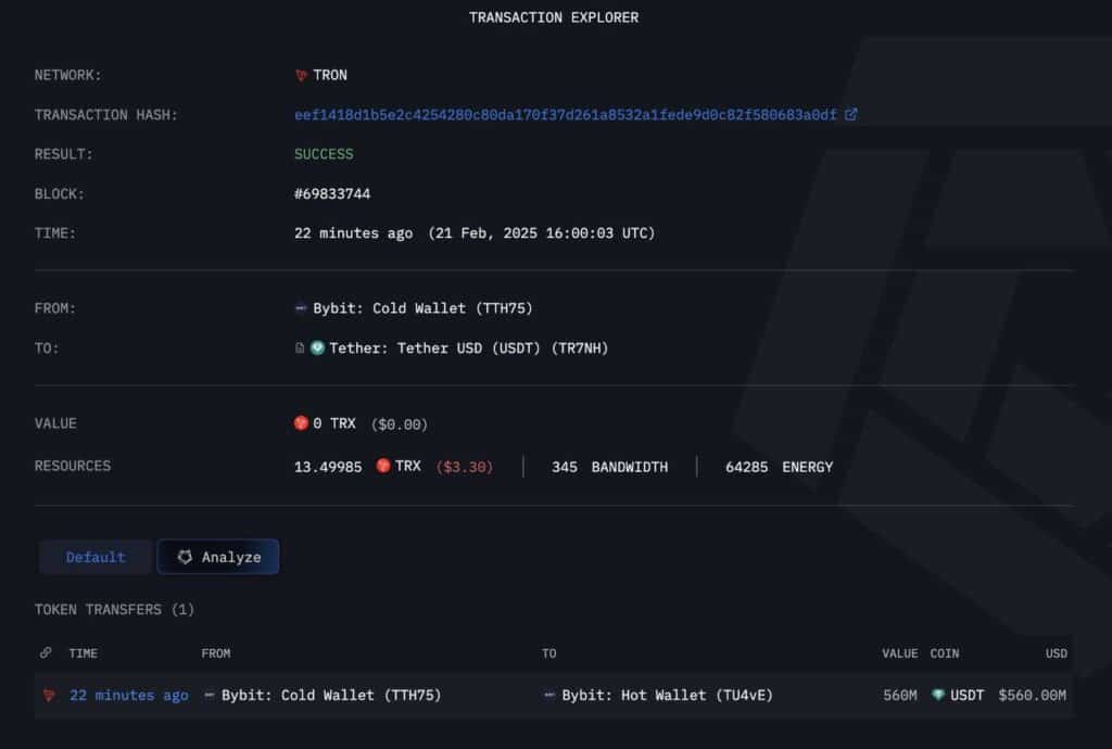 The hacker manipulated the signature interface, displaying a legitimate address while altering the underlying logic of the smart contract. This ruse allowed the attacker to take control of the affected wallet and drain 560 million dollars.