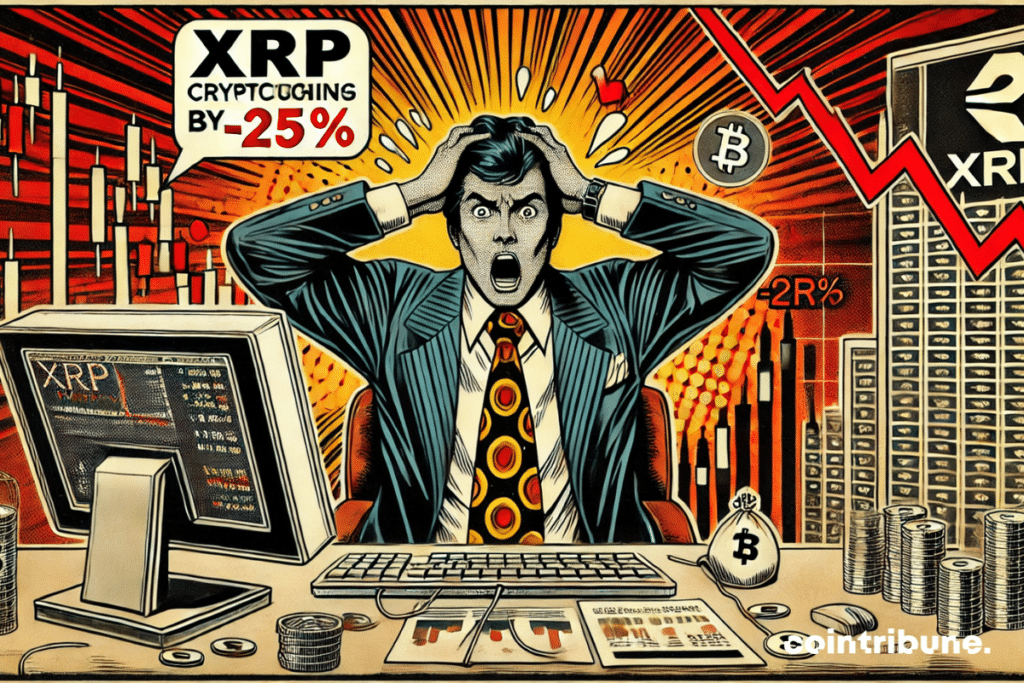 A crypto trader panicked by the collapse of XRP!