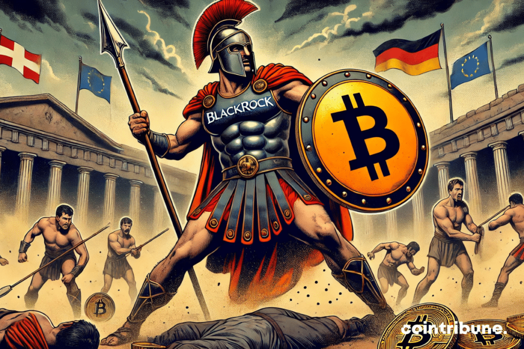 BlackRock en gladiateur dominant l'arène financière européenne avec son ETP Bitcoin !