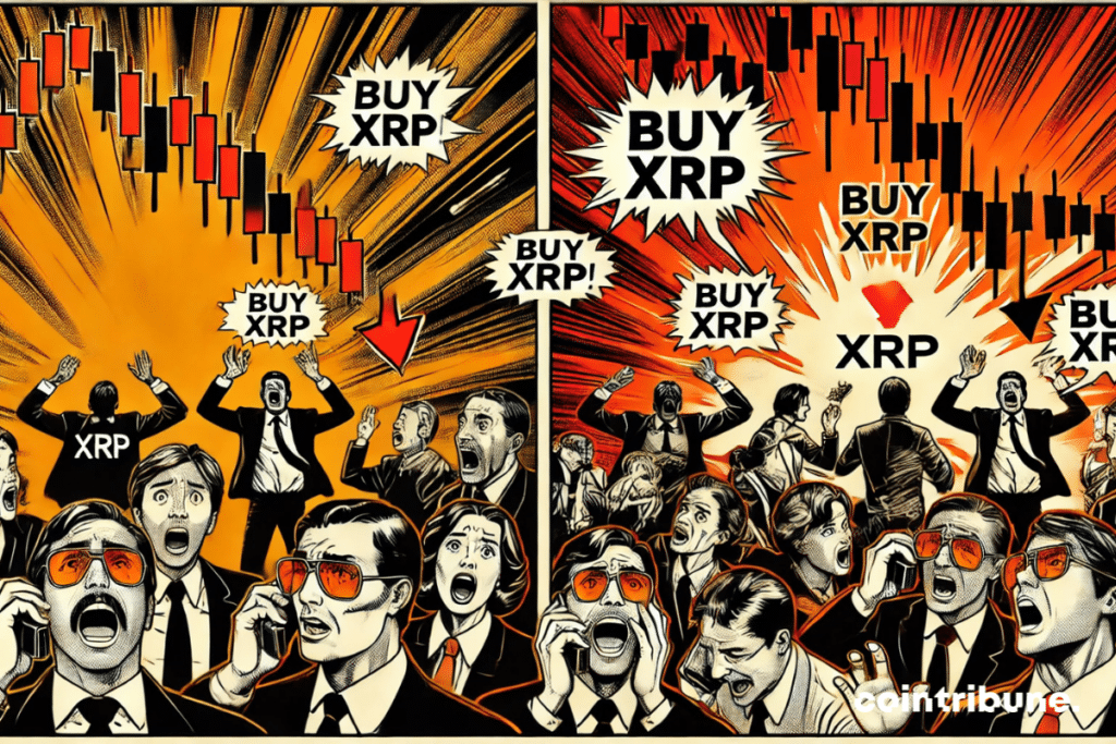 The chaos in the XRP market: on one side, crypto traders panic over the drop, and on the other, a rush of investors buying massively.