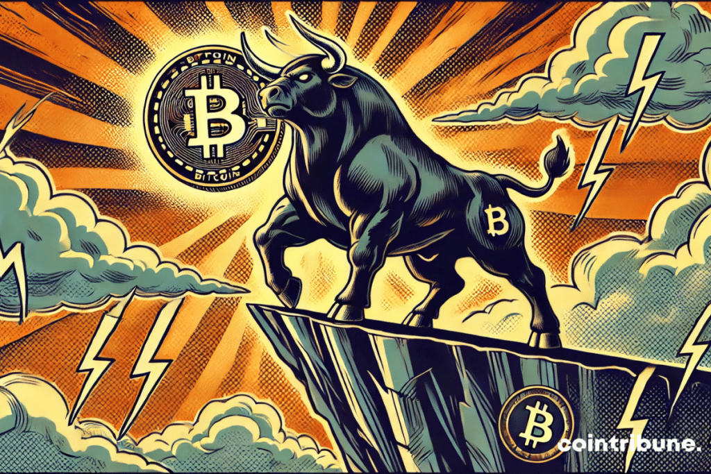 A bull now imposing a Bitcoin token on its horns