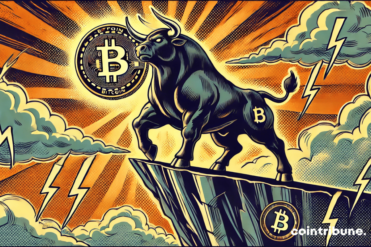 A bull now imposing a Bitcoin token on its horns