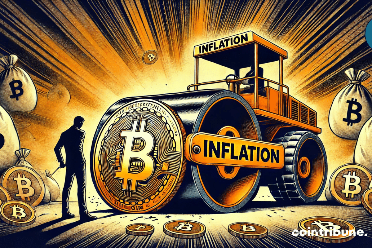 Bitcoin écrasé par un rouleau compresseur inflation