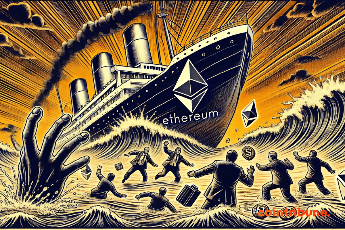 Ethereum ship sinking and surviving traders all around