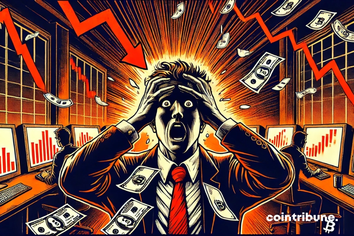 Crypto investor shocked by market sell-off