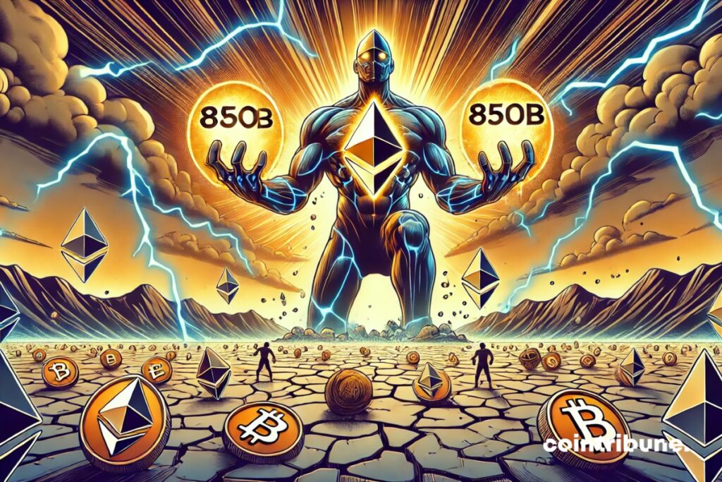 An Ethereum colossus, presenting 850 billion in Stablecoin against far too small a competition.