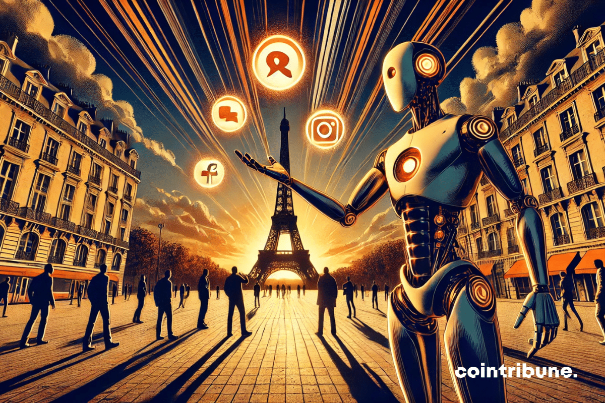 The striking arrival of Meta AI in France !