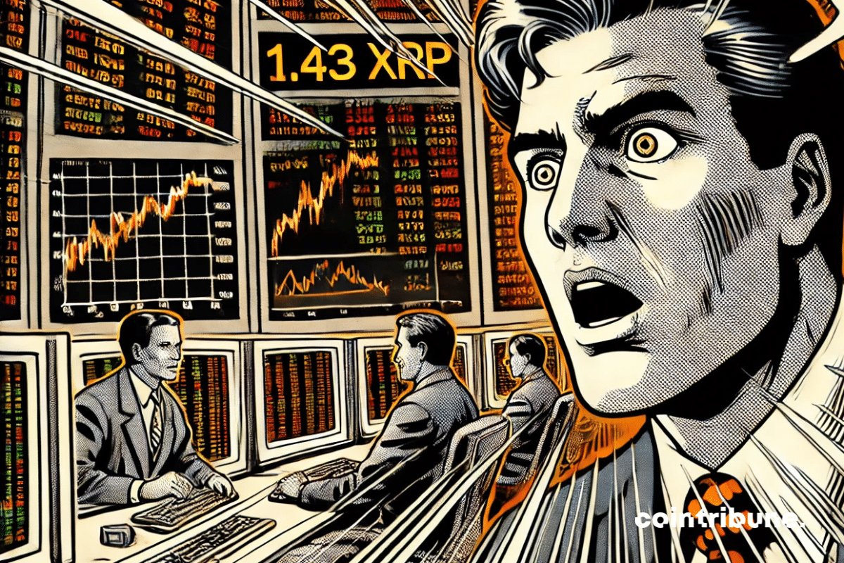 The trading room and crypto traders in reaction.