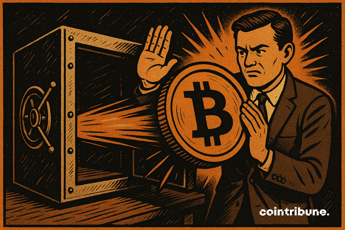 Le Bitcoin semble être rejeté du coffre par un représentant de la BNS.
