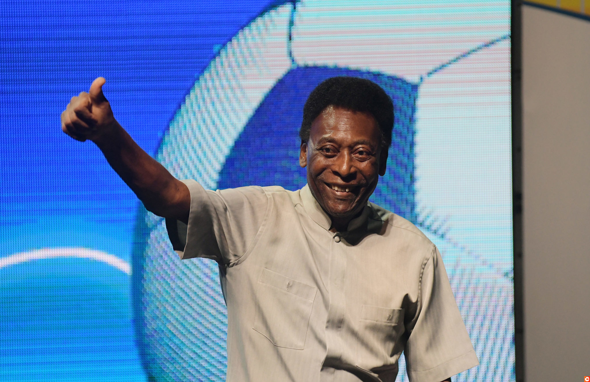 Rio de Janeiro, Brazil, January 15, 2018.The greatest soccer player of all time Edson Arantes do Nascimento, Pel, ambassador of the Carioca championship, during a press conference in the City of Art.